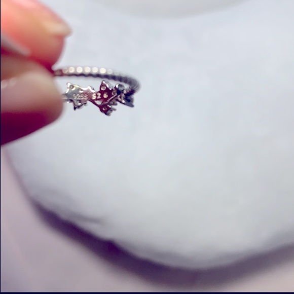 NWT Charmed aroma dainty sterling silver ring, 925, cubic zirconia, size 6 - Picture 5 of 7